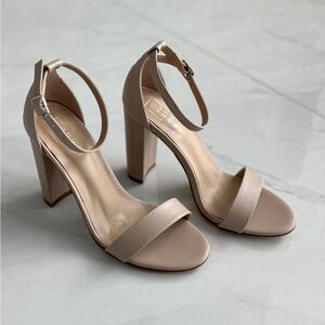 NEW VICI Nude Strap Heels
